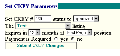 Change the category of a listing using a point and click tool